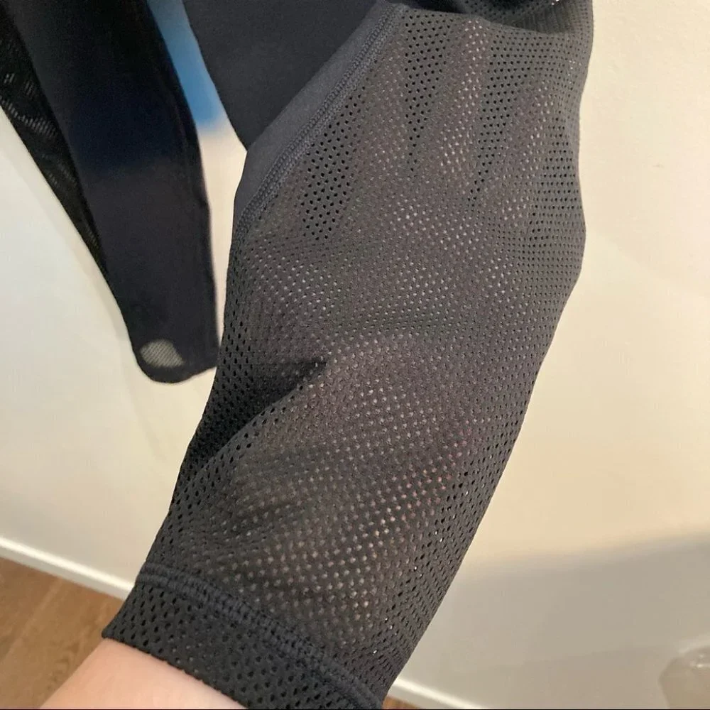 AERIE Sz XL Mesh  Pockets Comfort Waist 7/8 Leggings - Picture 5 of 6